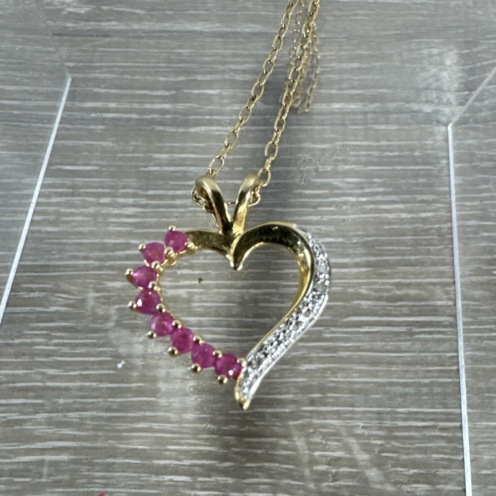 Signed PAJ BB‎ Vintage Heart Necklace